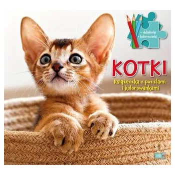 První čtění Książeczka z puzzlami i kolorowankami Kotki - opracowanie zbiorowe