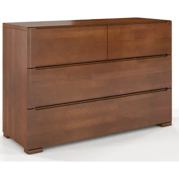 Komoda Komoda buková s 4 zásuvkami do ložnice Sparta - Skandica Ořech 120x81 cm