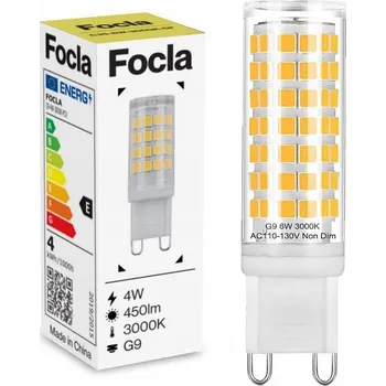 Žárovka LED ŽÁROVKA FOCLA G9 4W TEPLÁ BÍLÁ 3000K 450lm