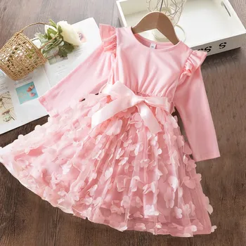 Dívčí šaty Společenské dívčí šaty NJ579 Velikost: 2T, Barva (Varianta): 11PINK