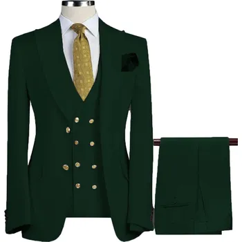 Pánský oblek Luxusní pánský oblek MC130 Velikost: S, Barva (Varianta): Zelená