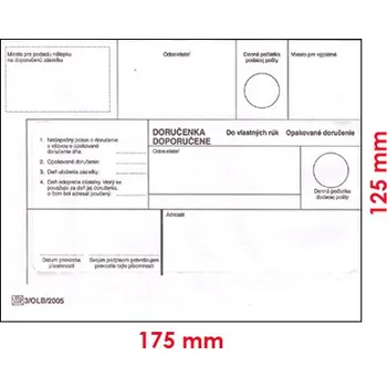 Obálka Obálky B6 DVR 125 x 175 mm opakované doručení 449614