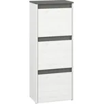 Botník Hyga - ML Meble Sosna Śnieżna / Antracyt 50x125 cm