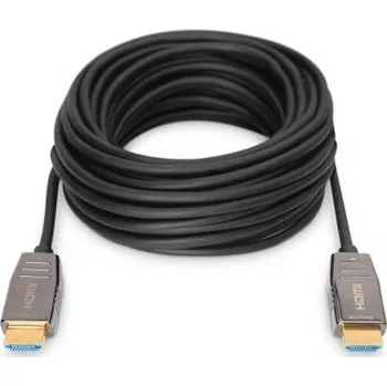 Video kabel Digitus HDMI 2.1 AOC hybridní optický kabel, Type A M/M, 20m, UHD 8K@60Hz, CE, gold, bl AK-330126-200-S