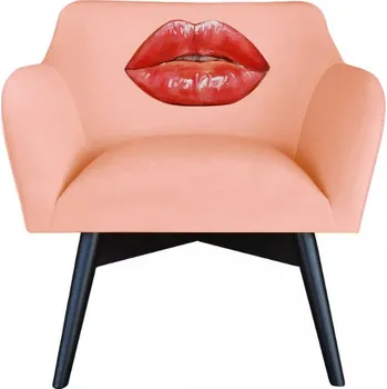 Křeslo Křeslo POP-ART Kiss - Happy Barok Pop-art Kiss 75x70 cm