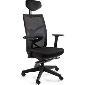 Jídelní židle Křeslo Tune - Unique Černá / Látka BL418 Black 68x112 cm