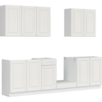 Kuchyňská linka Kuchyňská linka Older 260 cm - Black Red White - BRW Bílá alpská / bílá kanadská 260x cm