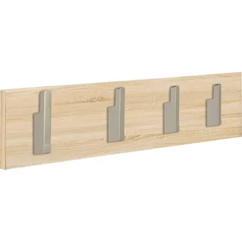 Věšák Praktický nástěnný věšák do předsíně Megan - Agat Dub Sonoma 50x15 cm