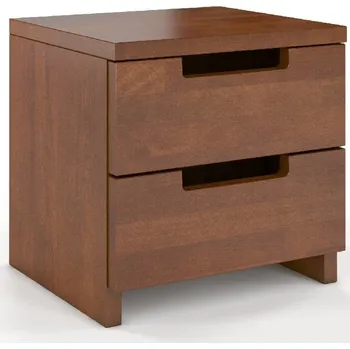 Noční stolek Noční stolek bukový do ložnice Spectrum vysoký - Skandica Ořech 40x40 cm