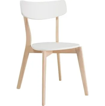Jídelní židle Židle Tibi - Signal Bílý / Dub Bělený 50x77 cm