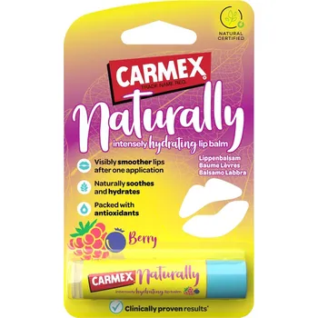 Péče o rty CARMEX Natural Hydratační balzám na rty malina borůvka 4,25 g