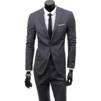 Společenský pánský oblek MC119 Velikost: M, Barva (Varianta): 1 knoflík Dark Gray