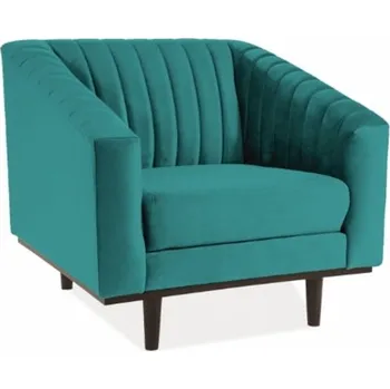Křeslo Křeslo Asprey Velvet 1 - Signal Bluvel 85 - Turkusowy 83x78 cm