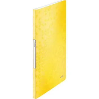 LEITZ Katalogová kniha WOW, PP, 20 kapes, žlutá 46310016