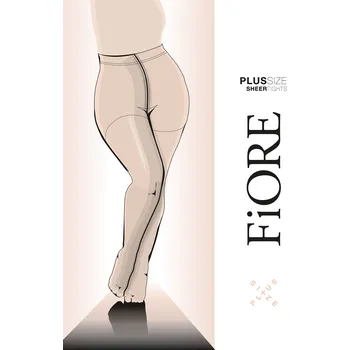 Dámské punčochy Silonkové punčocháče Fiore Plus Size 20 DEN C5120 Barva: Béžová, Velikost: 5-XL