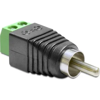 Audio kabel Delock Adaptér RCA samec > svorkovnice 2 piny 65417