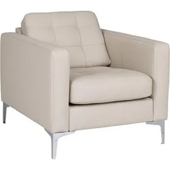 Křeslo Pohodlné křeslo s vysokými područkami Portofino - Gawin Meble palladium 2B 02, srebrne 78x78 cm