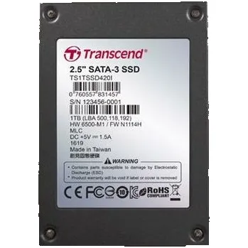 SSD disk TRANSCEND SSD420I 1TB Industrial SSD disk2.5" SATA3, MLC, Ind., Iron case, černý TS1TSSD420I
