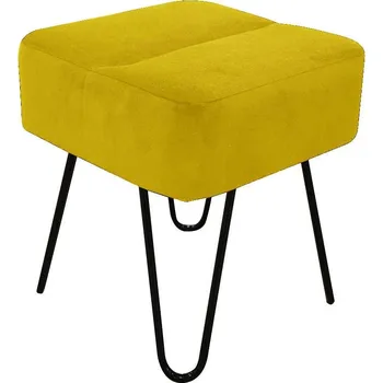 Taburet Čalouněná podnožka do obývacího pokoje Monochrome - Happy Barok venus velvet 2916 40x45 cm