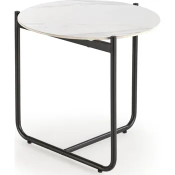 Konferenční stolek Stolek ACUNA bílý mramor - Halmar Bílá 50x50 cm