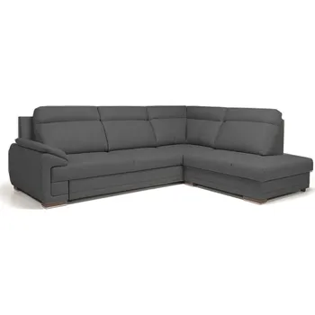 Sedací souprava Rohová sedací souprava Loft pravá s mechanismem rozkládání typu delfín a úložným prostorem na lůžkoviny - Gawin Meble seal 2B 75 272x96 cm