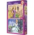 Puzzle Educa Disney princezny Locika a Popelka 2x 48 dílků