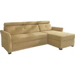 Rohová sedací souprava pravá pro každodenní spaní s úložným prostorem na lůžkoviny Harris - Meblar salvador 08 222x94 cm