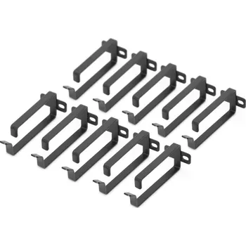 Organizér kabelů DIGITUS 2U kruhový organizér kabeláže 45x100 mm, černá (RAL 9005), 10 ks DN-19 ORG-2-SW
