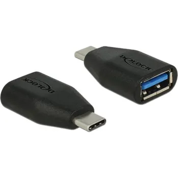 Datový kabel Delock Adaptér SuperSpeed USB 10 Gbps (USB 3.1 Gen 2) USB Type-C™ samec > Typ-A samice 65519