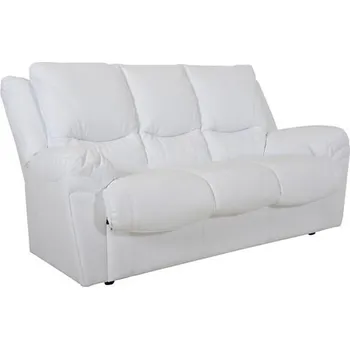 Pohovka 3-místná pohovka pro každodenní spaní s belgickým mechanismem rozkládání bez úložného prostoru na lůžkoviny Kreta - Black Red White - BRW Madras k-105 190x95 cm