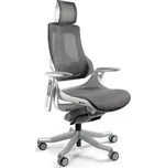 Křeslo Wau - Unique Bílá / Mřížka NW41 Charcoal 68x117 cm