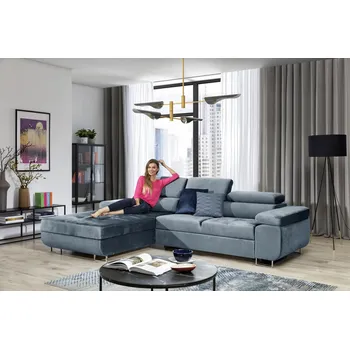 Sedací souprava Rozkládací rohová pohovka Annabelle levá s úložným prostorem - Meble Bogart monolith 72 280x77 cm