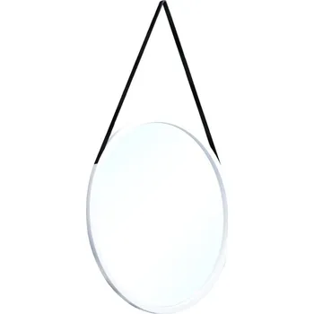 Zrcadlo Zrcadlo na pásku Grace 60 - ELTAP Bílá / Zrcadlo 60x60 cm