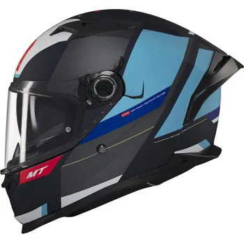 Helma na motorku MT Helmets Integrální helma na motorku MT BRAKER CHENTO C7 šedo-modro-bílá S