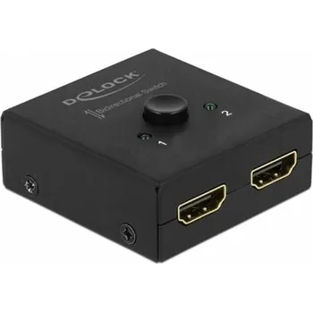 Hi-Fi komponenty Delock HDMI 2 - 1 obousměrný Switch 4K 60 Hz kompaktní 64072