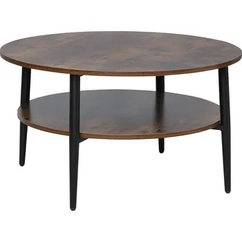 Konferenční stolek Konferenční stolek Ella A - Signal Rustikální dub / Černý mat 80x45 cm