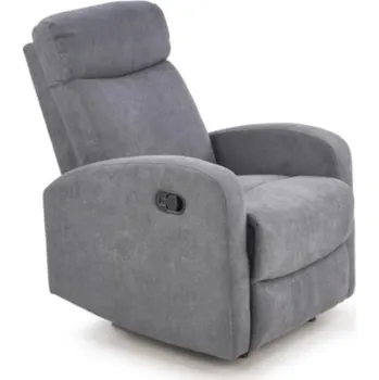 Křeslo Čalouněné rozkládací křeslo s výsuvným sedákem do obývacího pokoje Oslo 1s - Halmar Šedá 75x100 cm