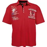 LAVECCHIA polokošile pánská 2038 nadměrná velikost červená 8XL