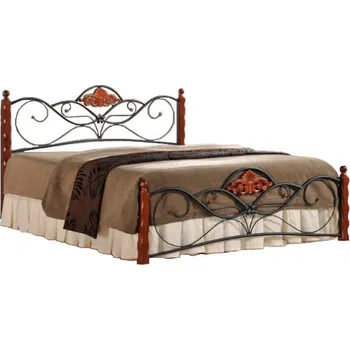 Postel Velká postel 160 do ložnice Valentina - Halmar Černá 164x103 cm