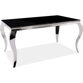 Jídelní stůl Stůl Prince 150 - Signal Černá / Chrom 150x75 cm