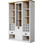 Kredenc Prowansja - Gala Meble Borovice Andersen / Tmavý Lefkas 140x198 cm