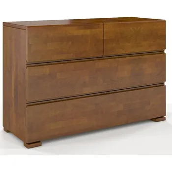 Komoda Buková komoda s 4 zásuvkami do ložnice Vestre - Skandica Ořech 120x81 cm