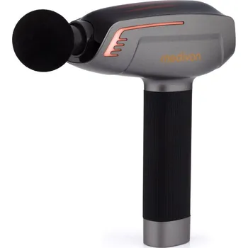 Masážní přístroj Medivon Gun Gun Nexus masážní pistole + masážní hlavice 12 ks + cestovní pouzdro