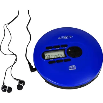 CD přehrávač Reflexion PCD520MF/BL přenosný CD přehrávač Discman CD, CD-R, CD-RW, MP3 modrá