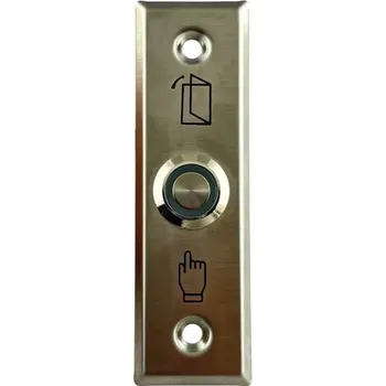 Odchodové tlačítko dotykové 91x30 NO/COM LED nerezové