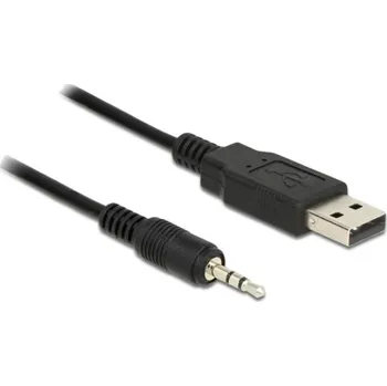 Audio kabel Delock Cable USB TTL male > 2.5 mm 3 pin stereo jack male 1.8 m (3.3 V ) 83789