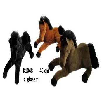 plyšák Koń z głosem 40cm MIX
