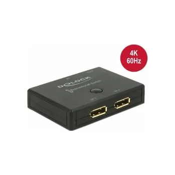 Video kabel Delock Displayport 2 - 1 Switch bidirectional 4K 60 Hz 18750