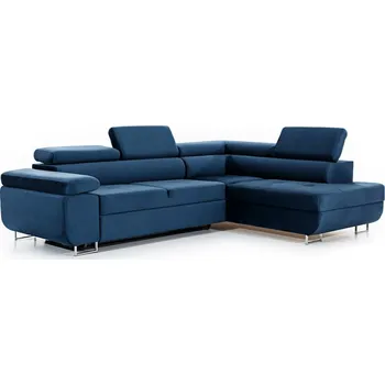 Sedací souprava Rozkládací rohová pohovka Annabelle pravá s úložným prostorem - Meble Bogart monolith 77 270x77 cm