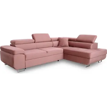 Sedací souprava Rozkládací rohová pohovka Annabelle pravá s úložným prostorem - Meble Bogart monolith 63 270x77 cm